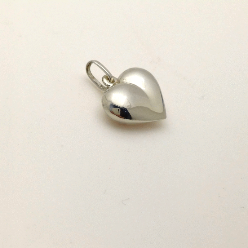 Dije Corazon Inflado -Plata - Imagen 3