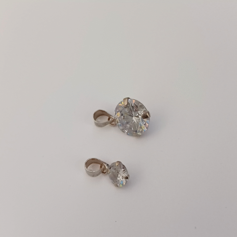 Dije Plata -Circonia - Imagen 2