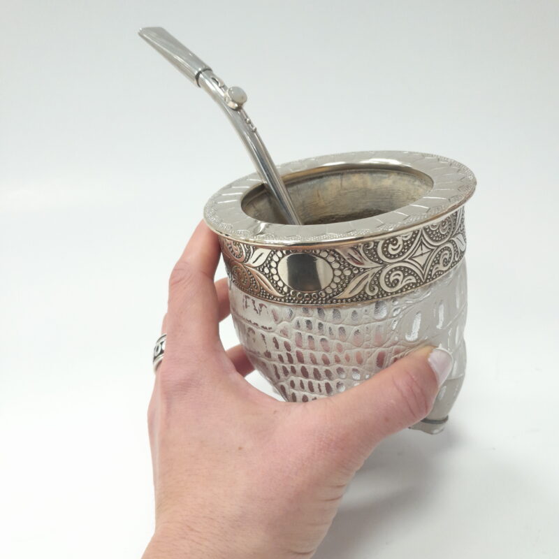 Mate Imperial -Blanco y Dorado - Imagen 2