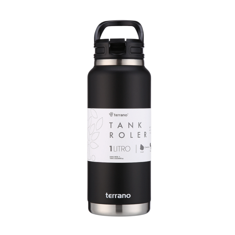 Botella Tank Roler -Negro