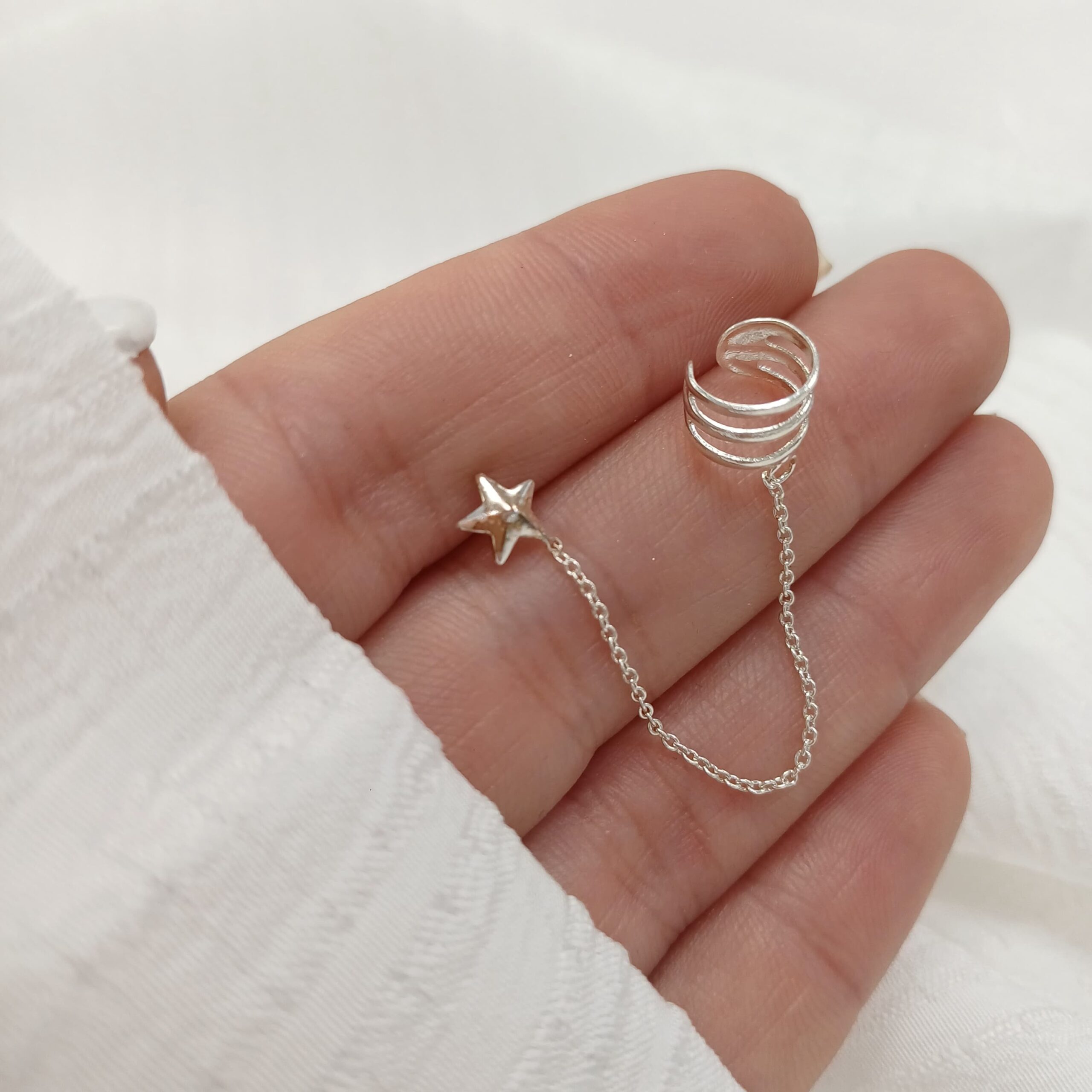 Ear Cuff Estrella- Plata925