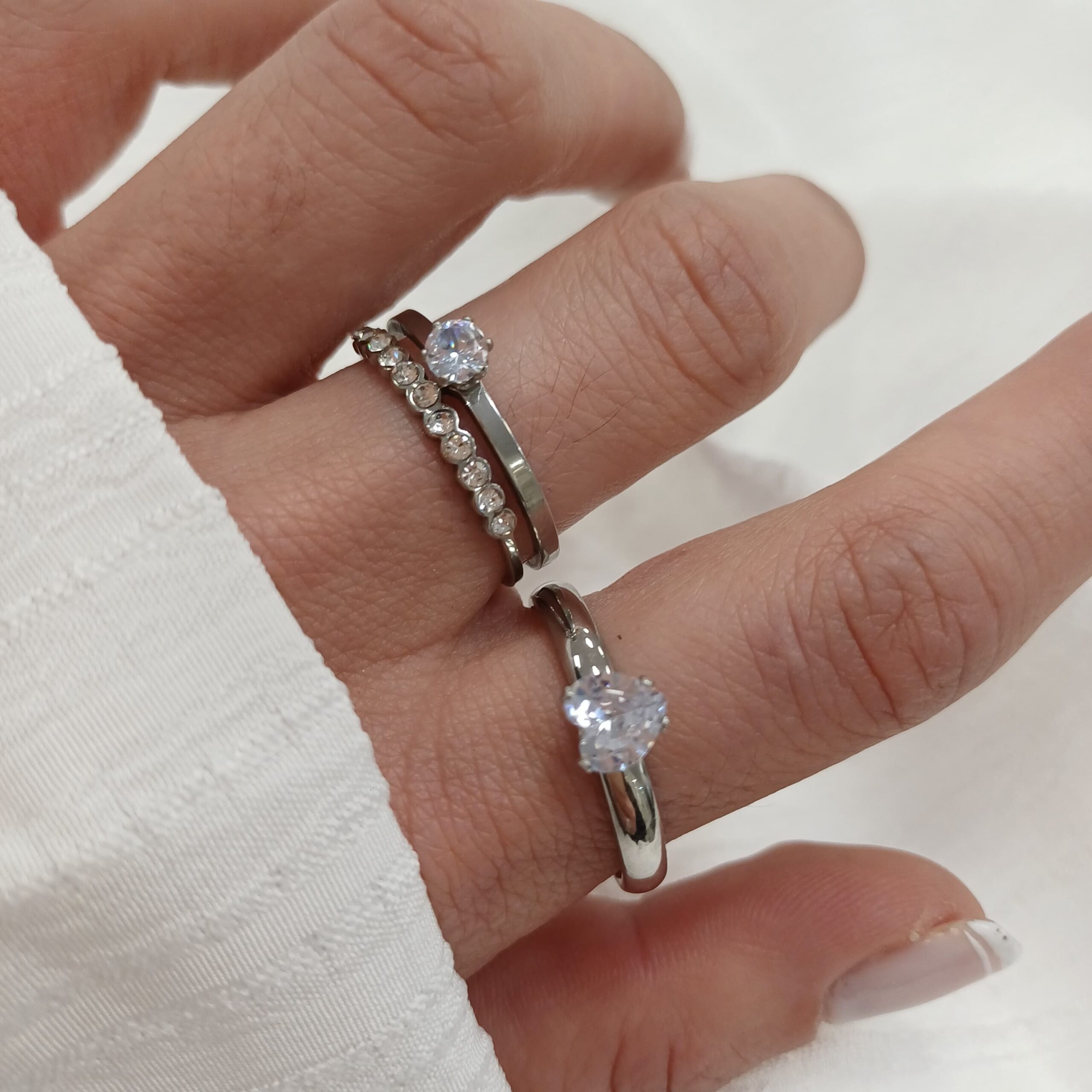 Anillo Acero Quirurgico -Brillos - Imagen 2