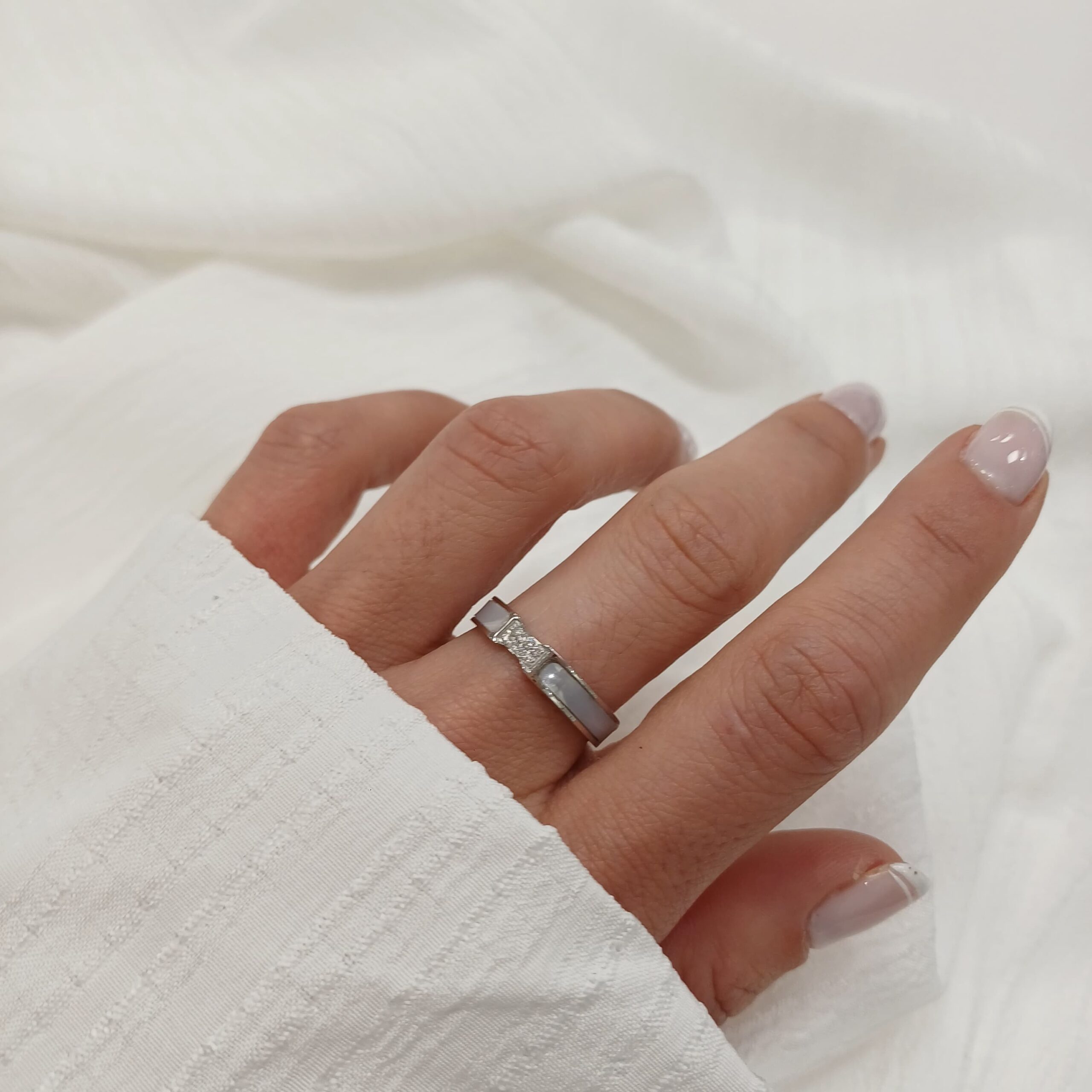 Anillo Acero Quirurgico -Nacar