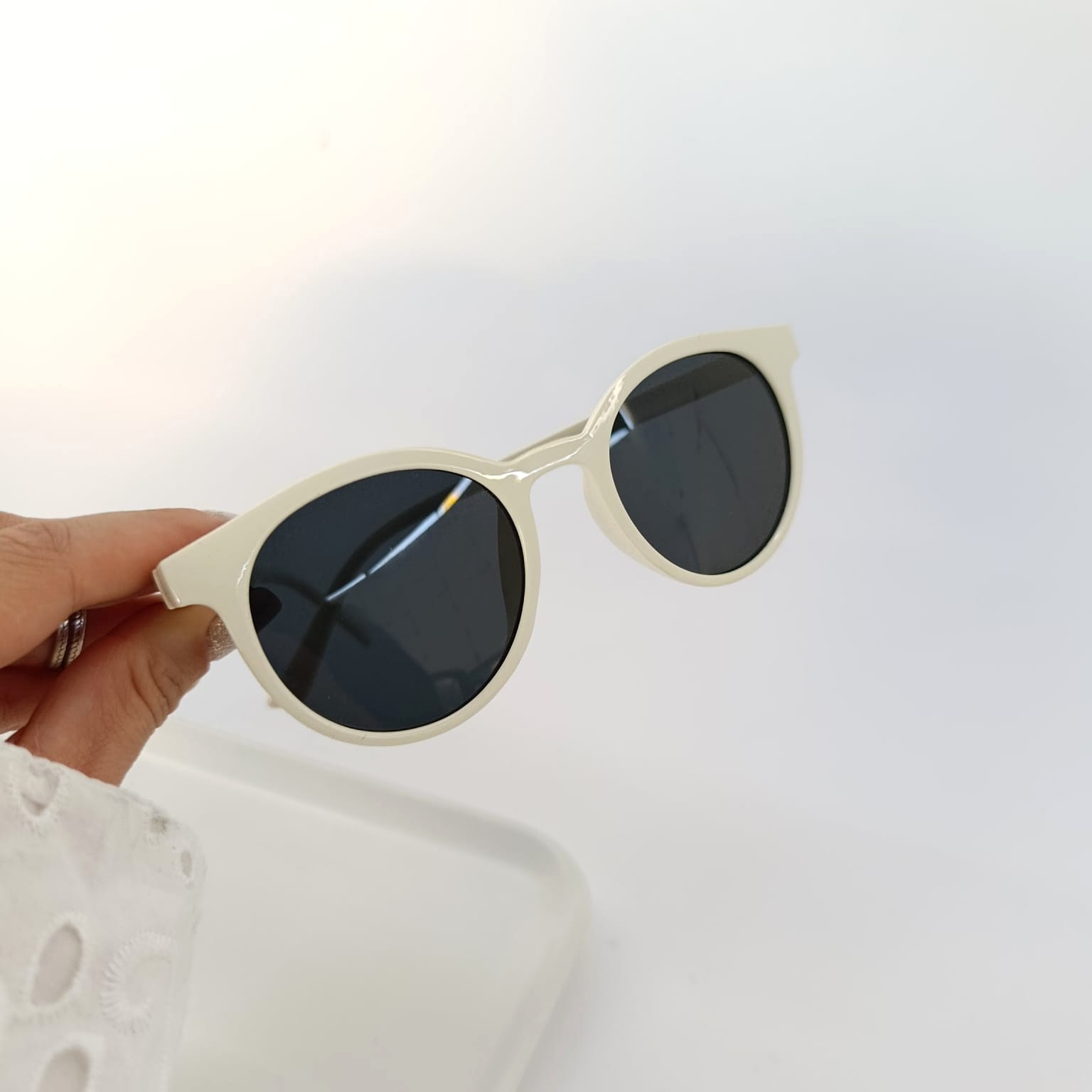 Lente Redondo -Blanco - Imagen 2