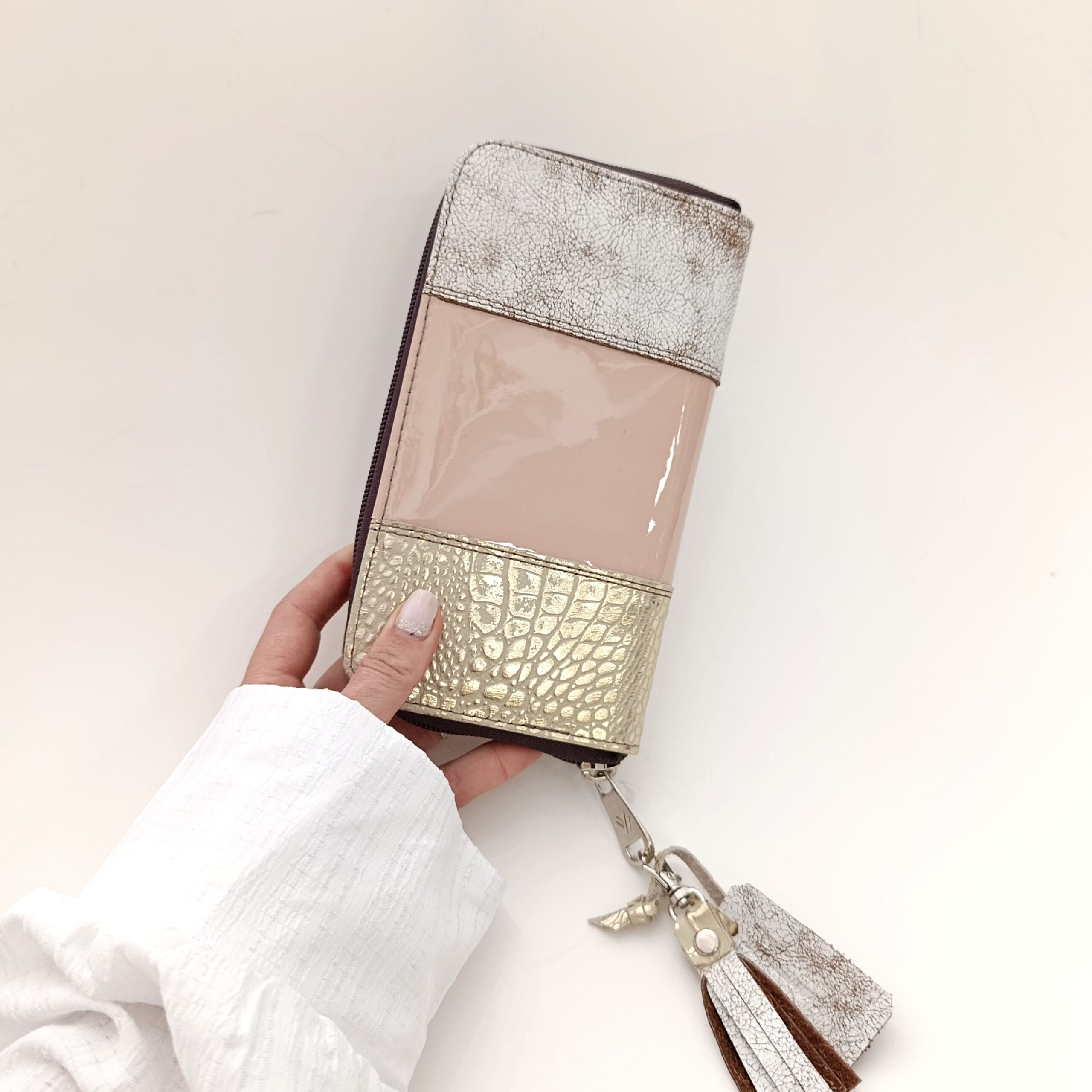 Billetera Cuero -Pink