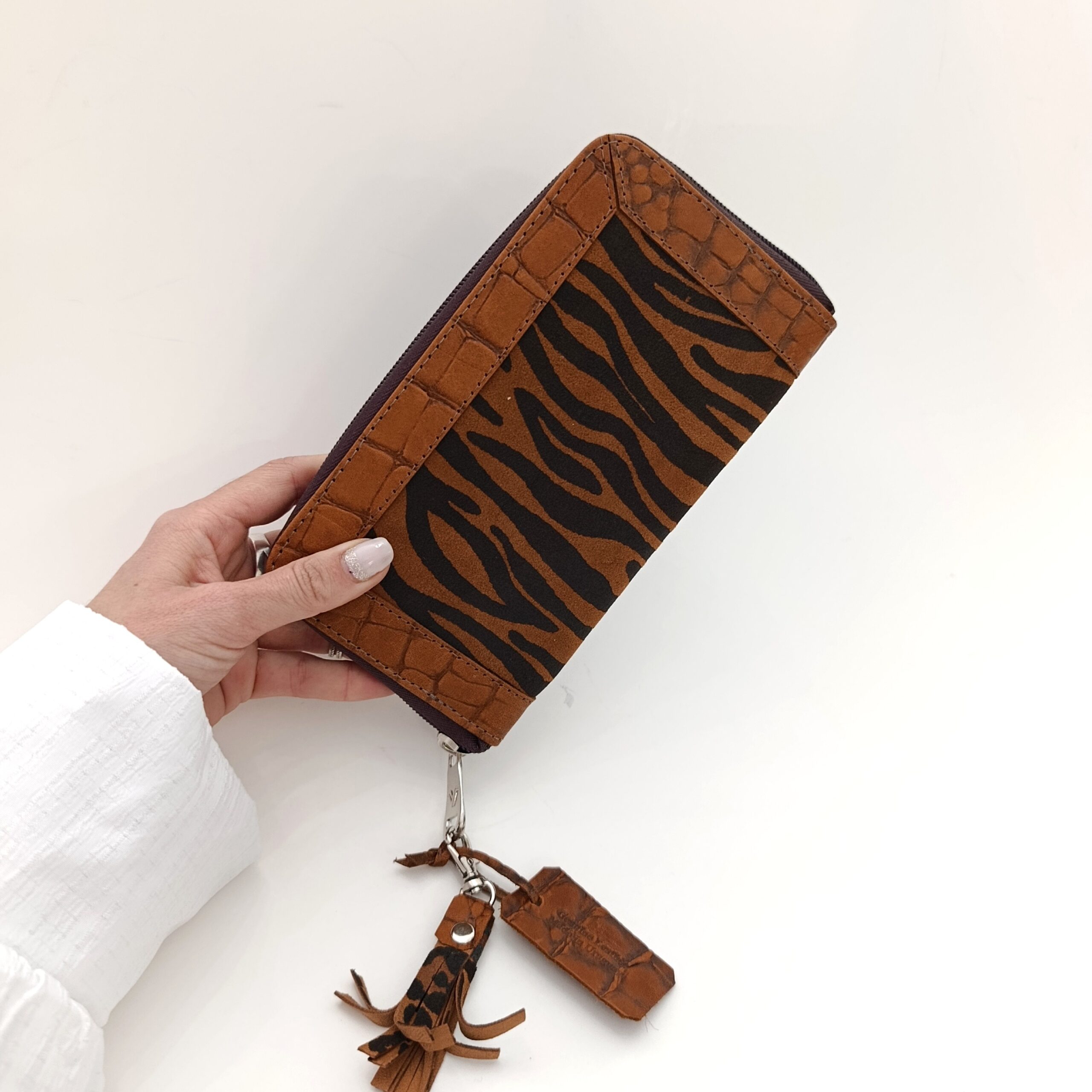 Billetera Cuero -Cebra