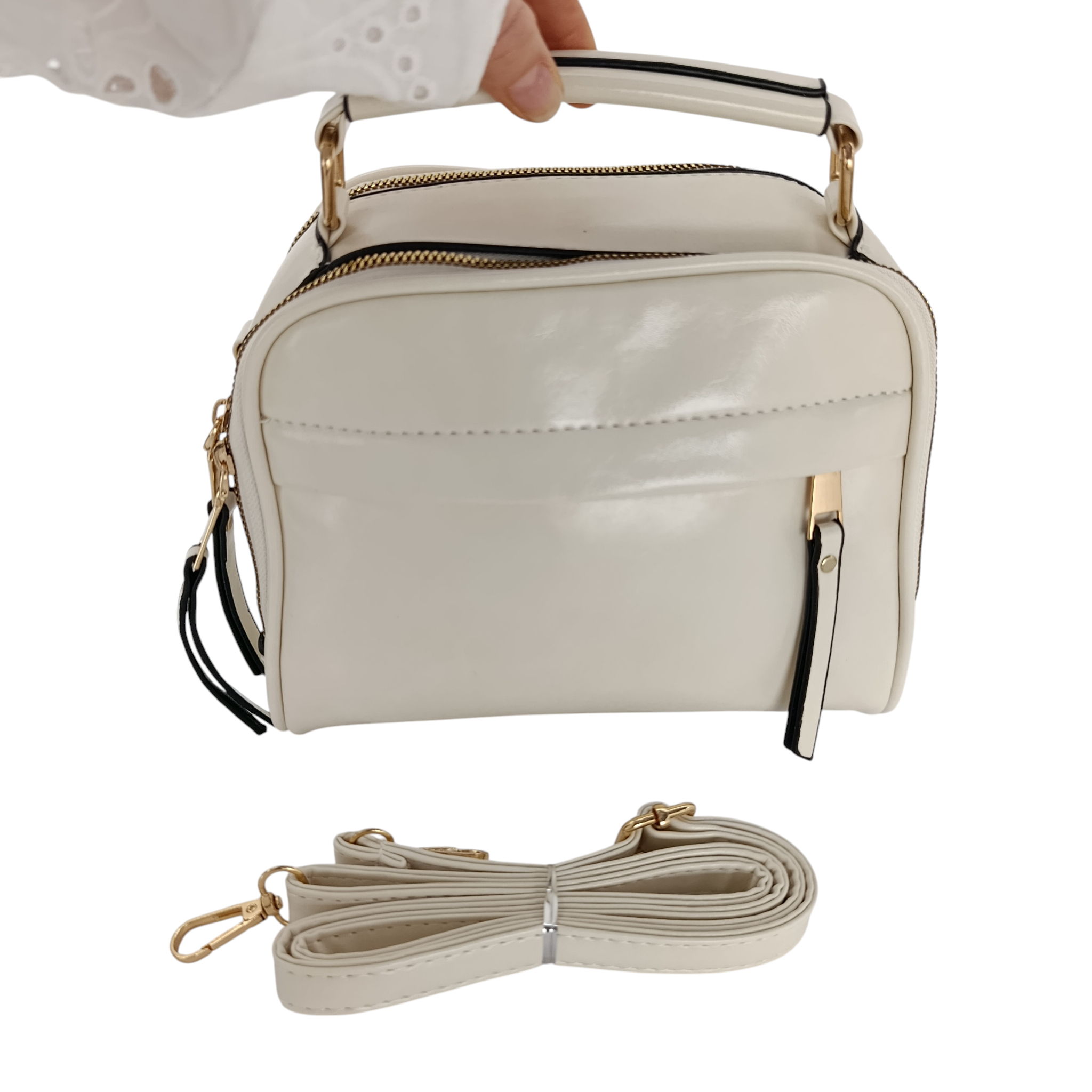 Bandolera Amparo -Beige - Imagen 5