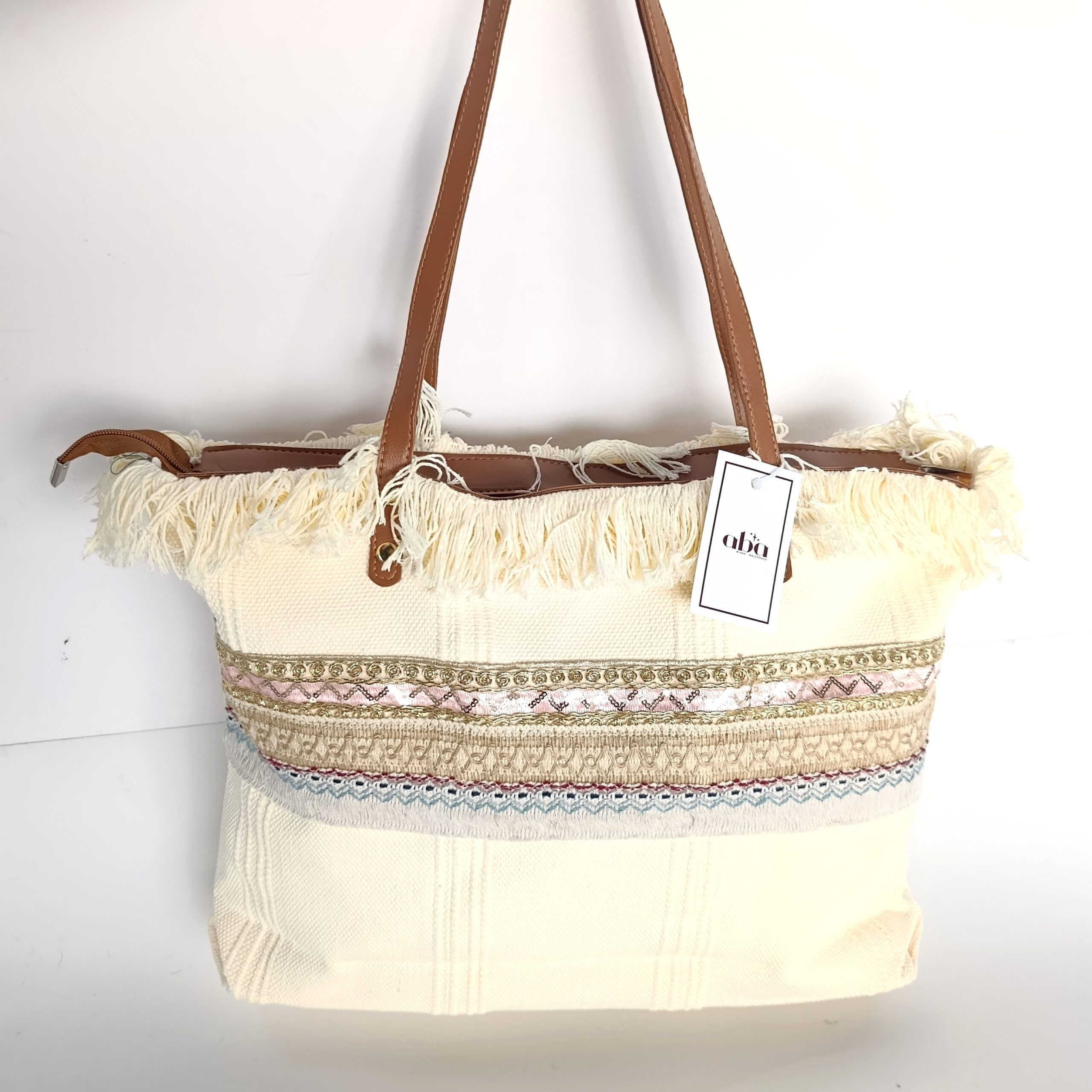 Bolso Flecos -Dorado