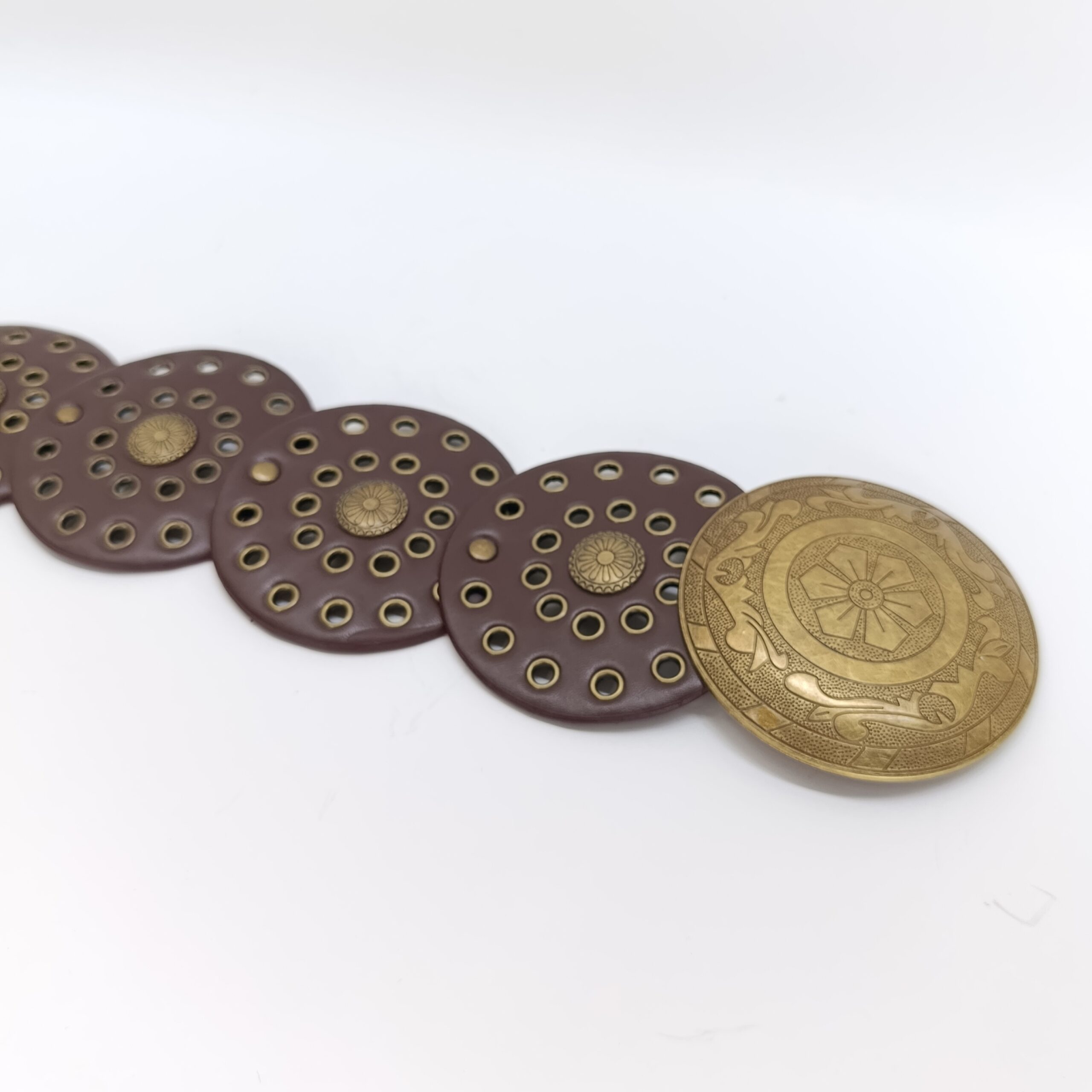 Cinto Circulos -Marron