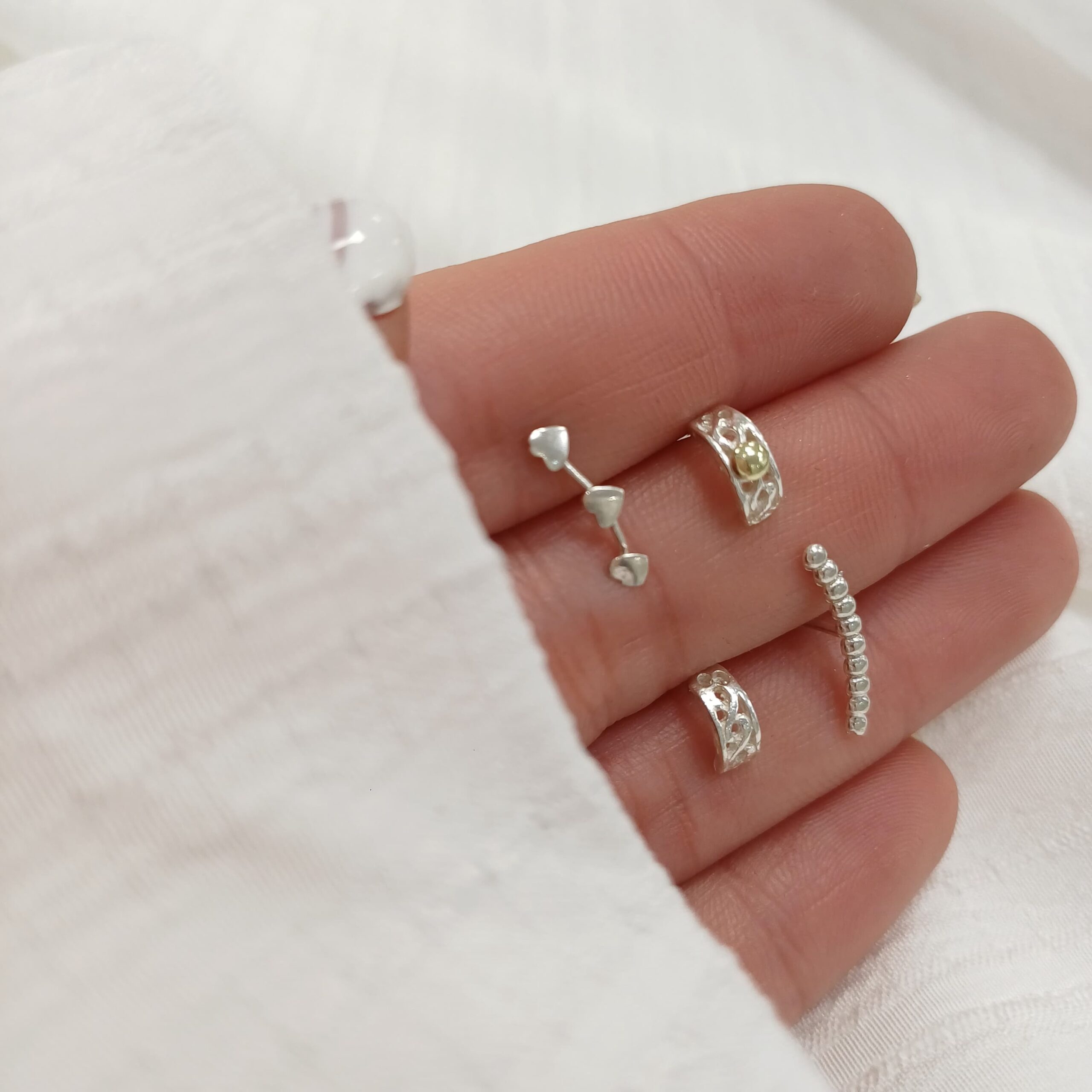 Caravanas Minis -Plata925