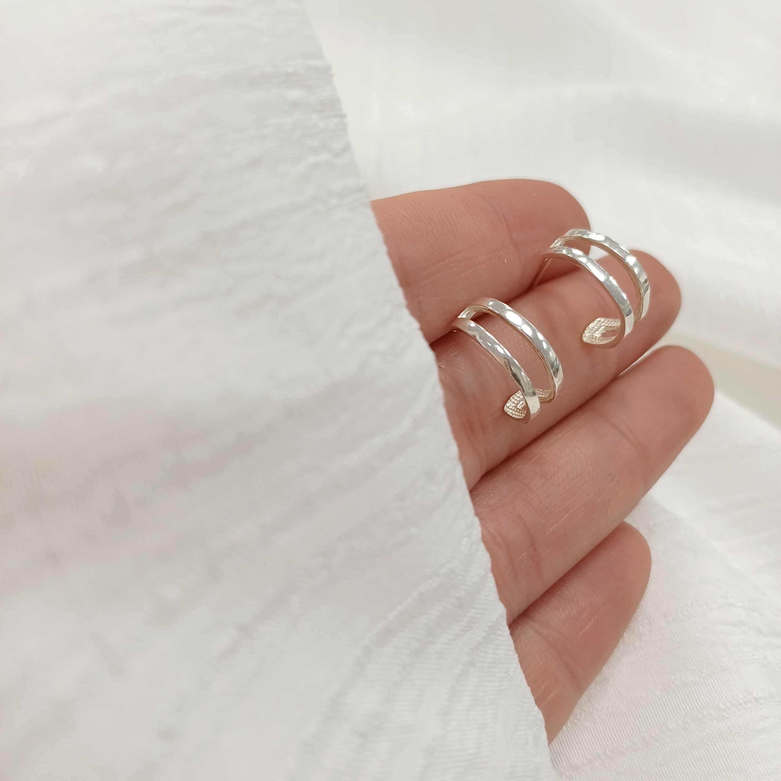 Medio Aro Doble -Plata