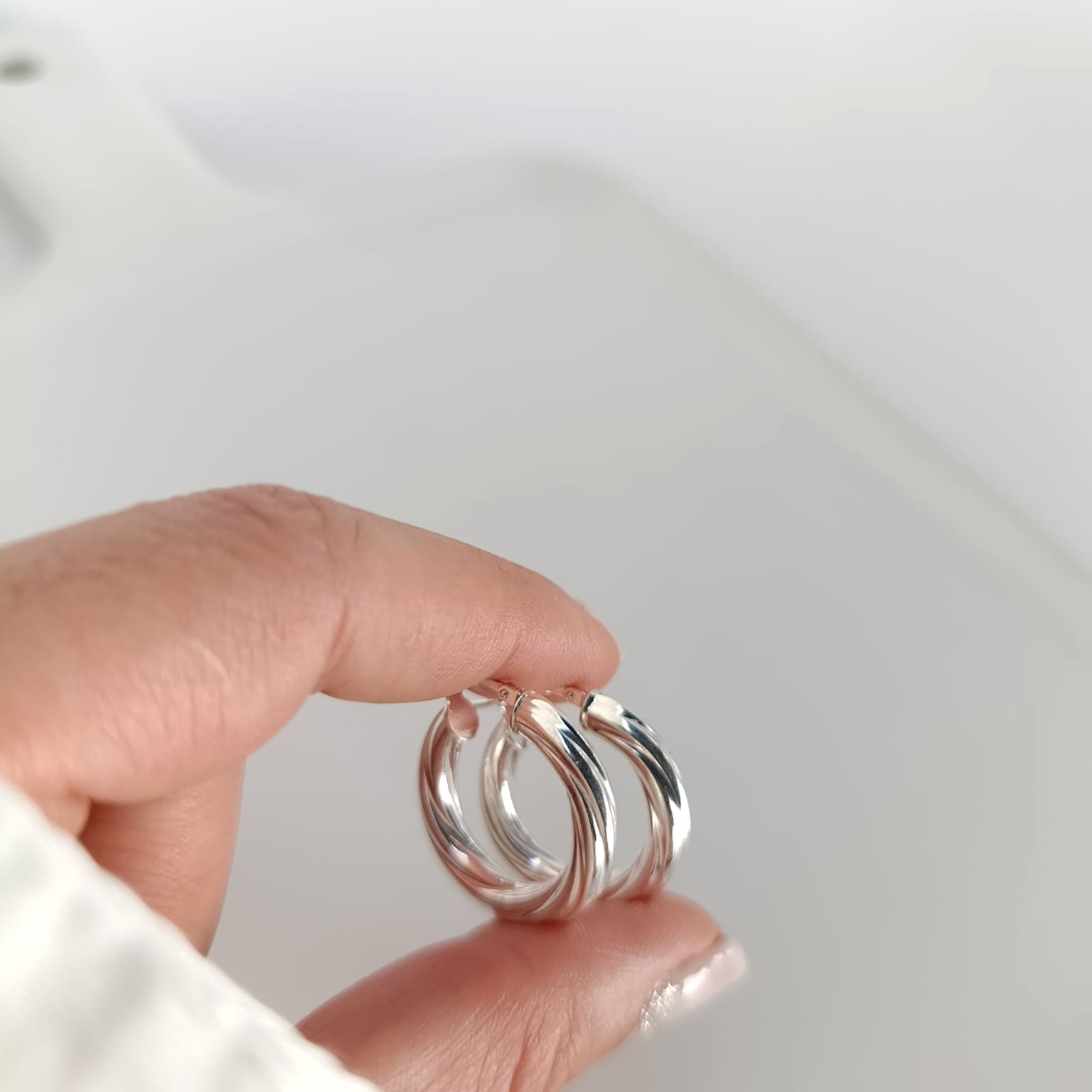 Aro Plata925 -Torneado Mediano - Imagen 3