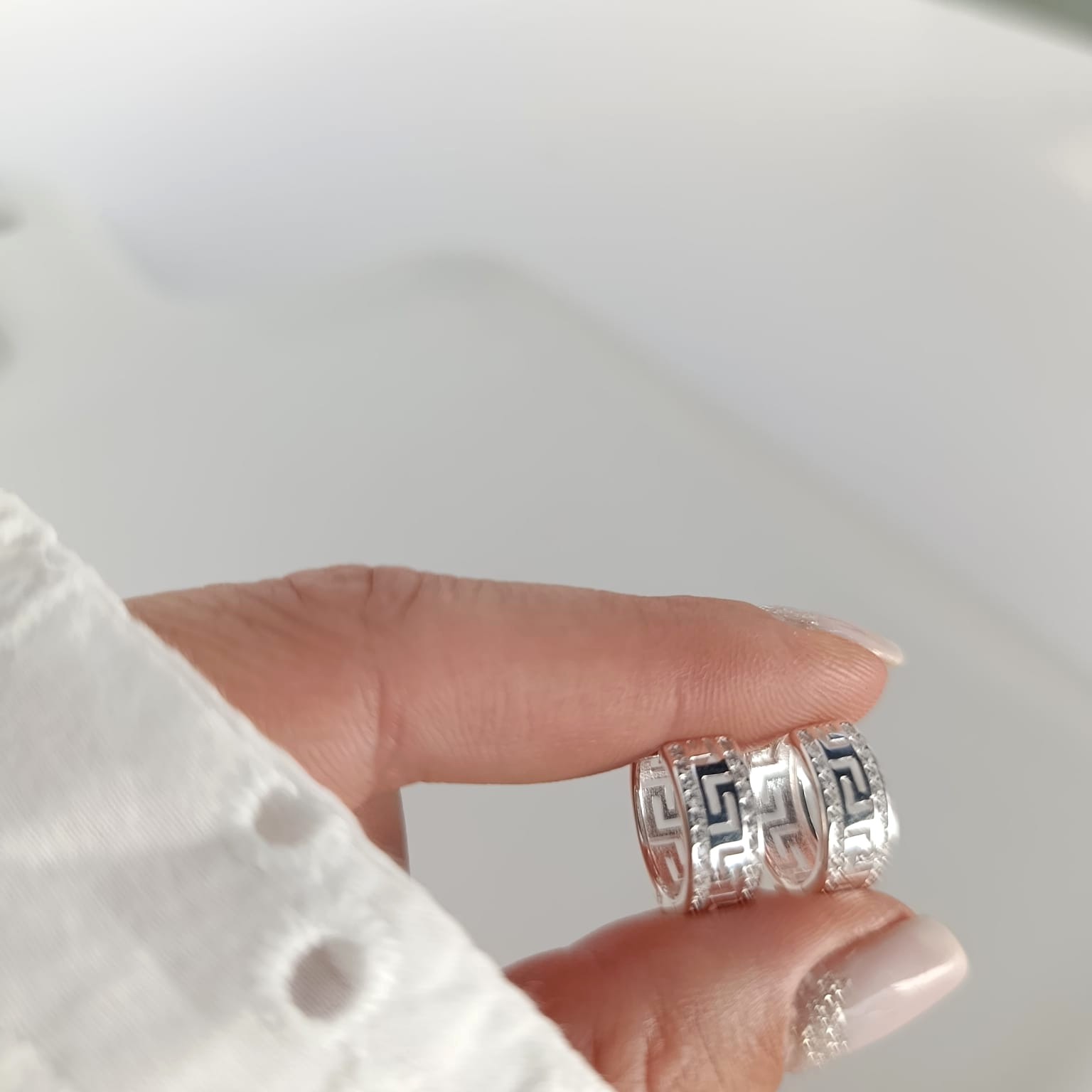 Aro Plata925 -Guarda Griega - Imagen 3