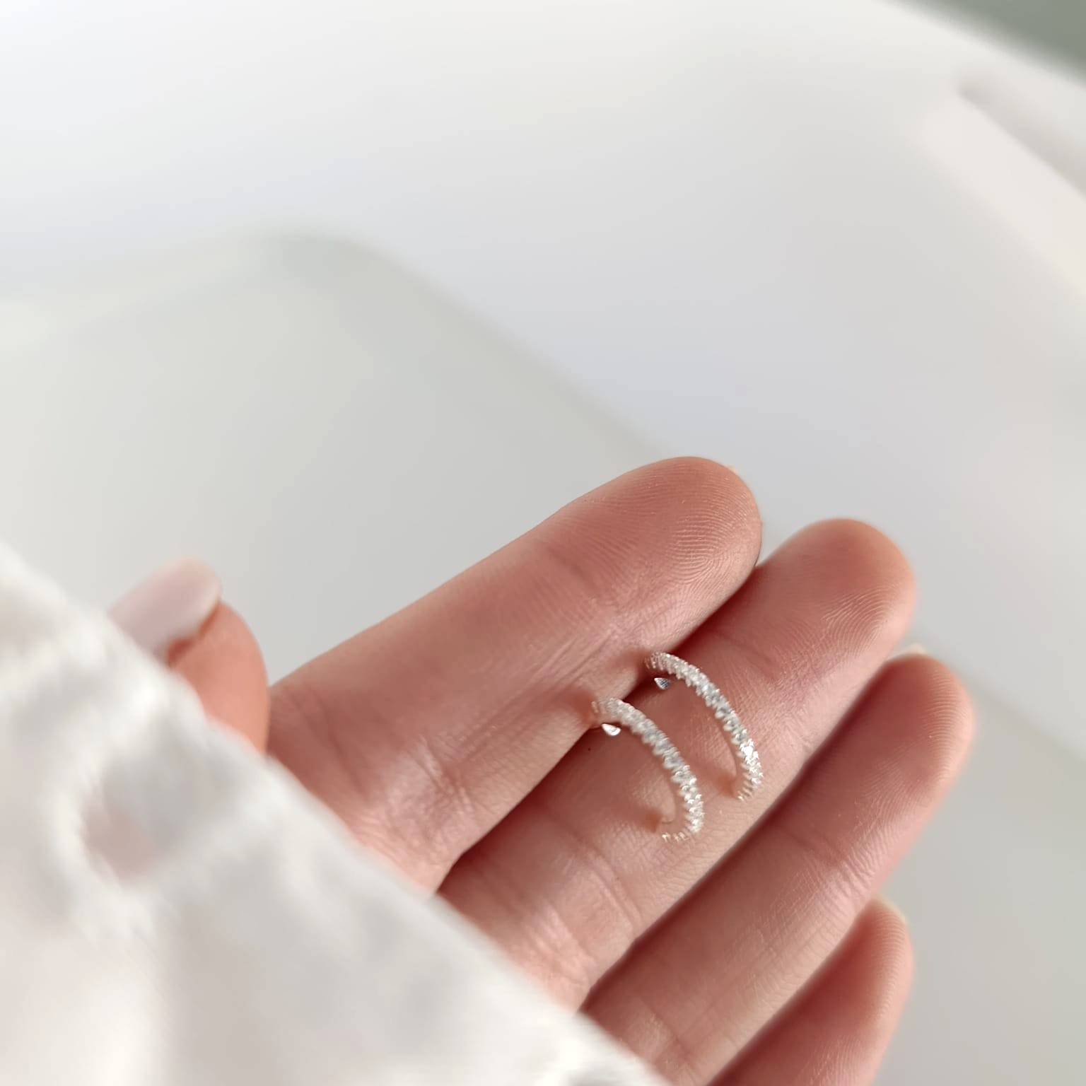 Medio Aro Plata925 -Brillos - Imagen 2