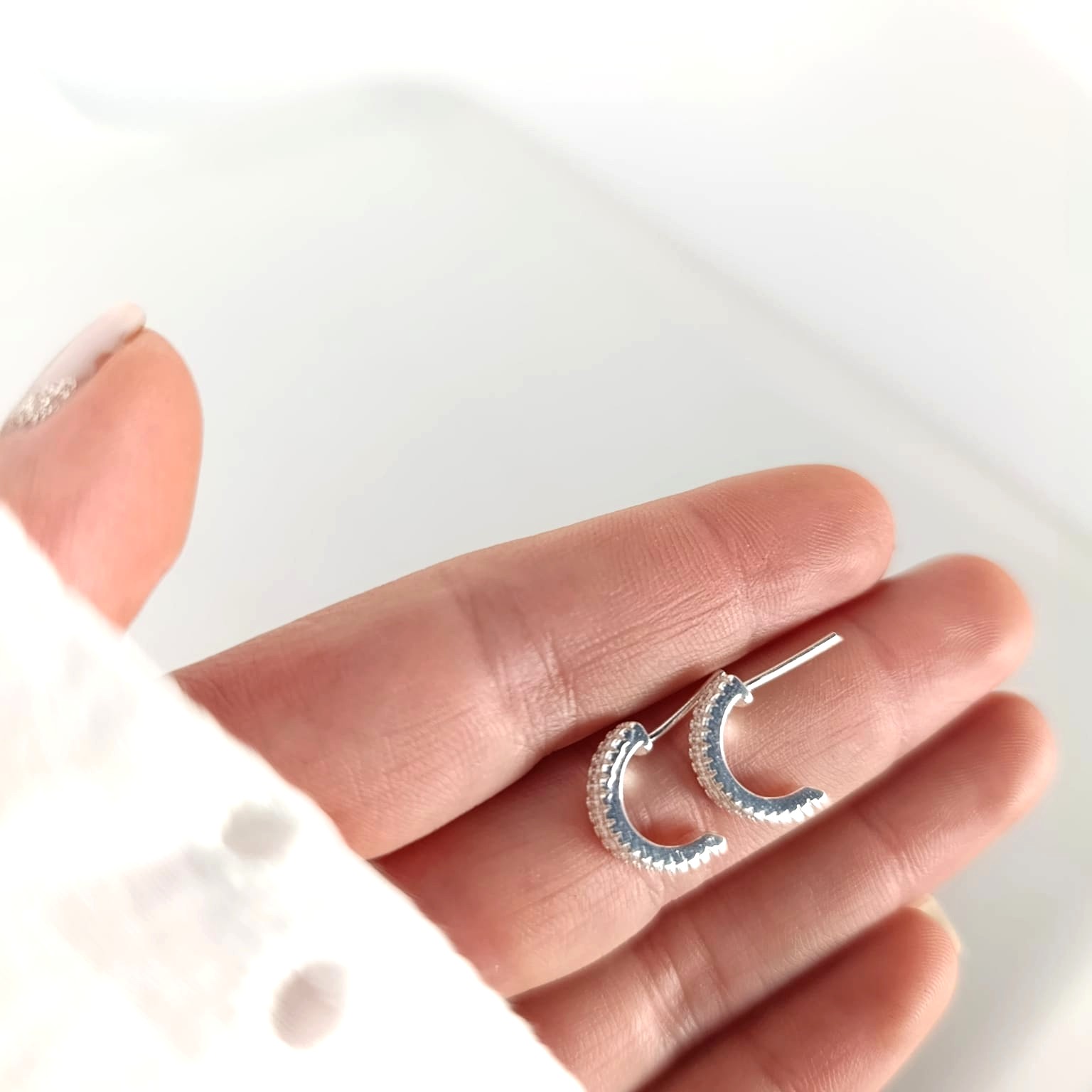 Medio Aro Plata925 -Brillos - Imagen 2