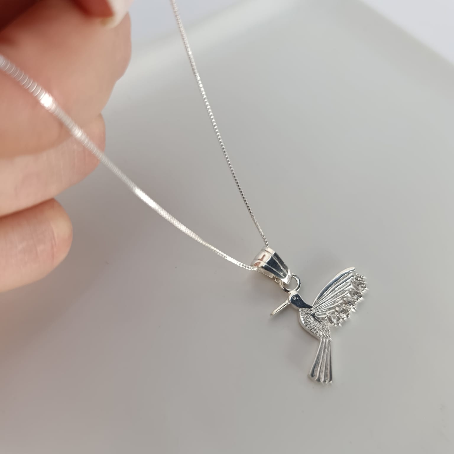 Colgante Plata925 -Colibri Mediano - Imagen 2