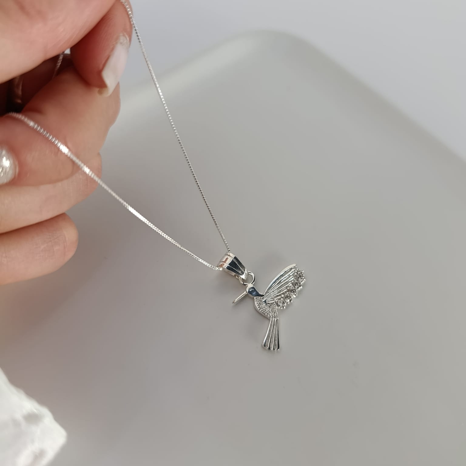 Colgante Plata925 -Colibri Mediano