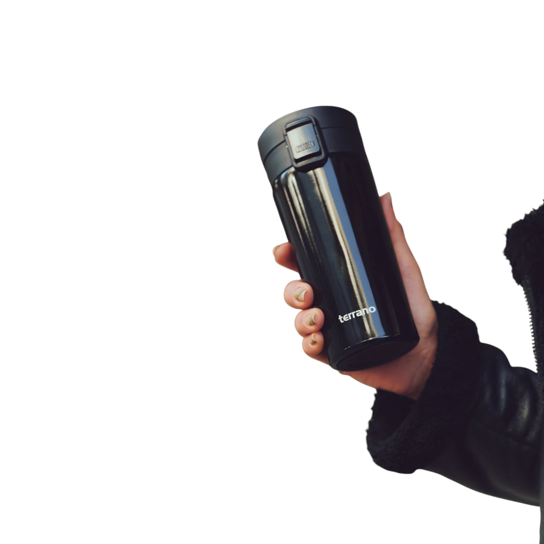 Vaso Termico Alto -Negro