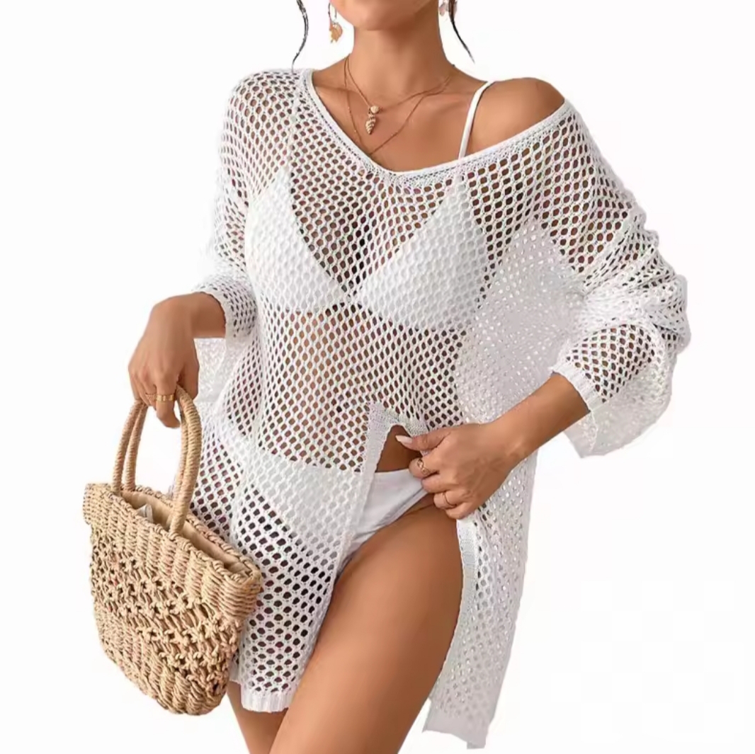 Vestido Calado -Blanco - Imagen 2