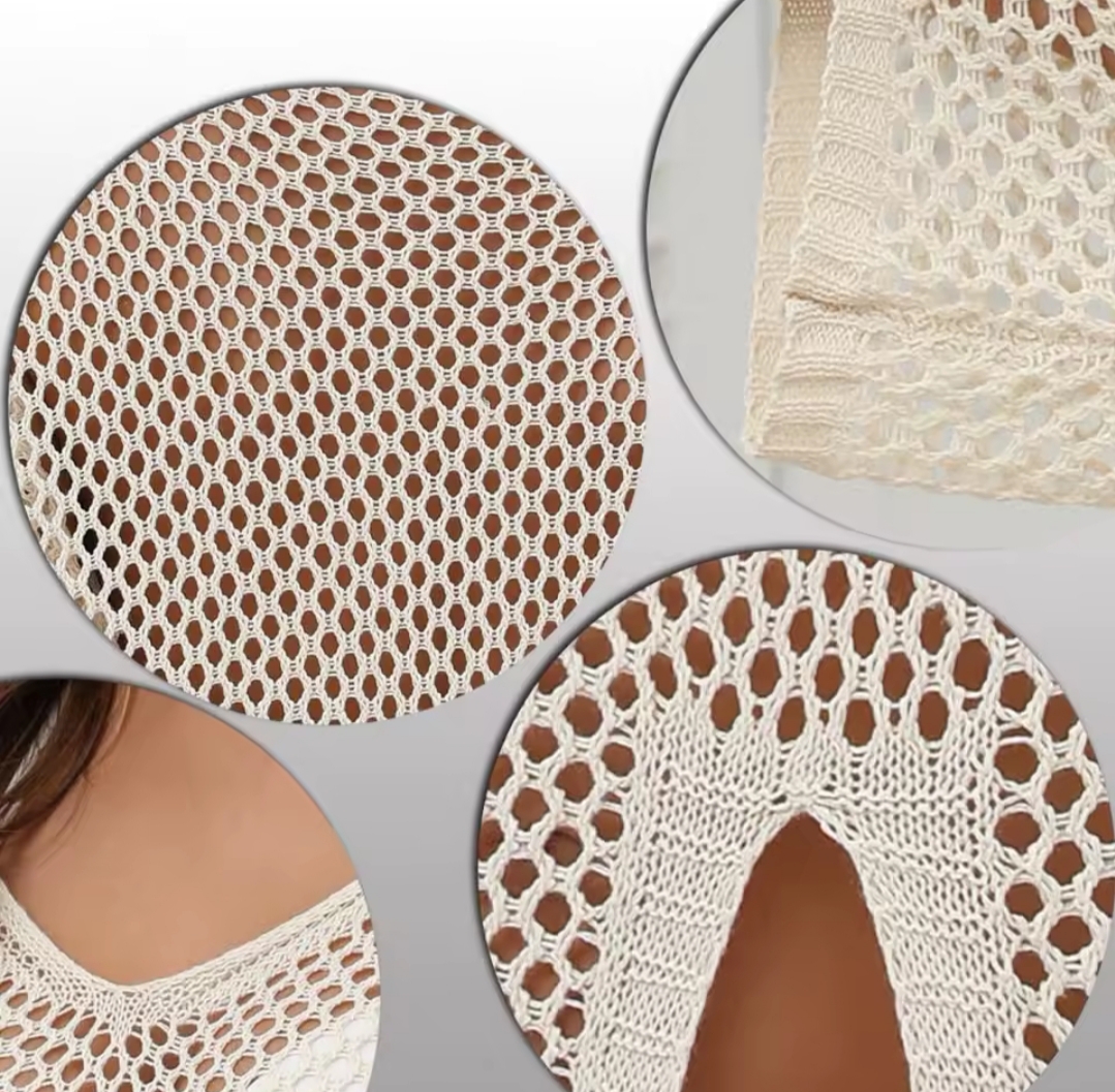 Vestido Calado -Beige - Imagen 2