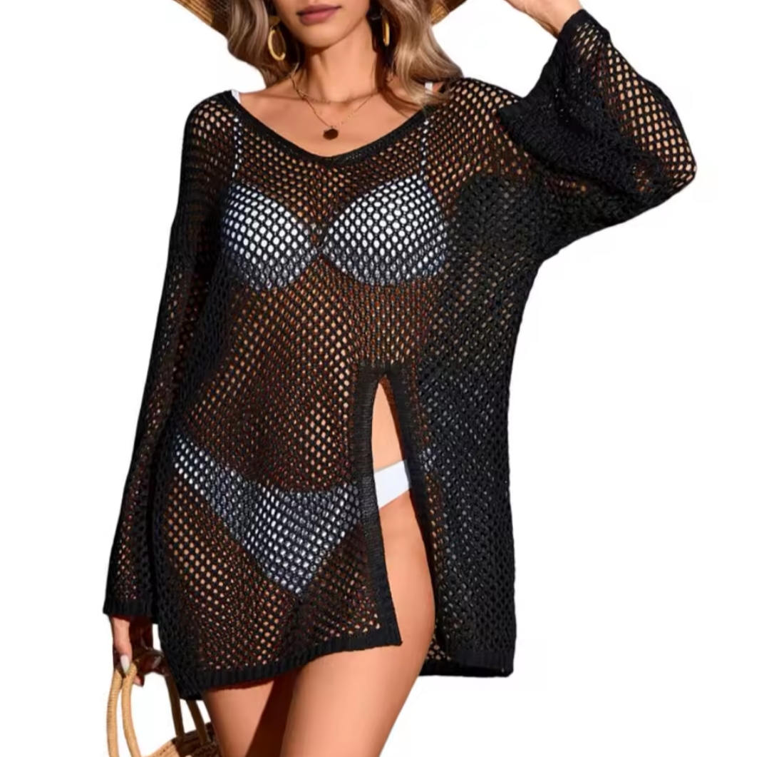 Vestido Calado -Negro