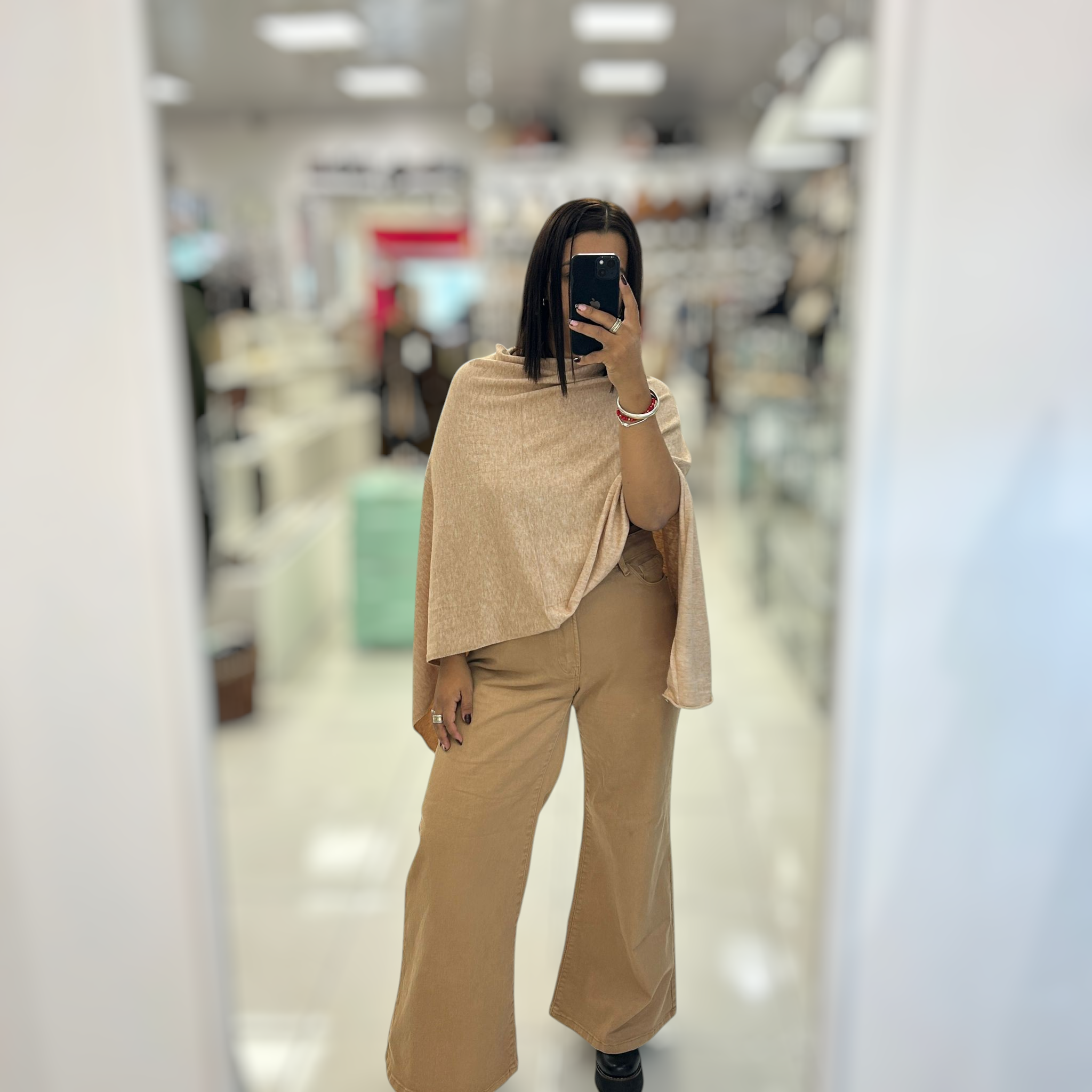 Poncho Beige