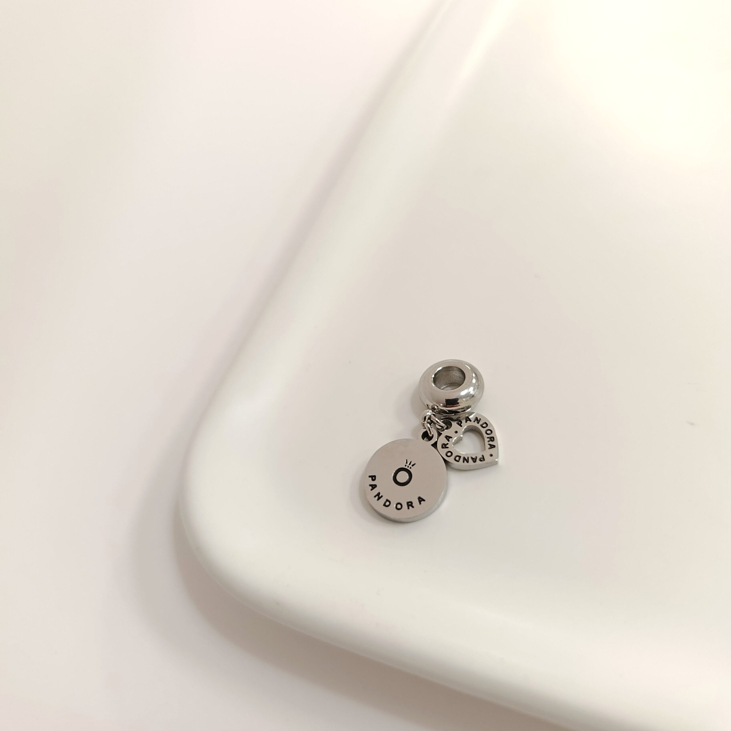 Charm Pandora Doble -Acero Quirurgico