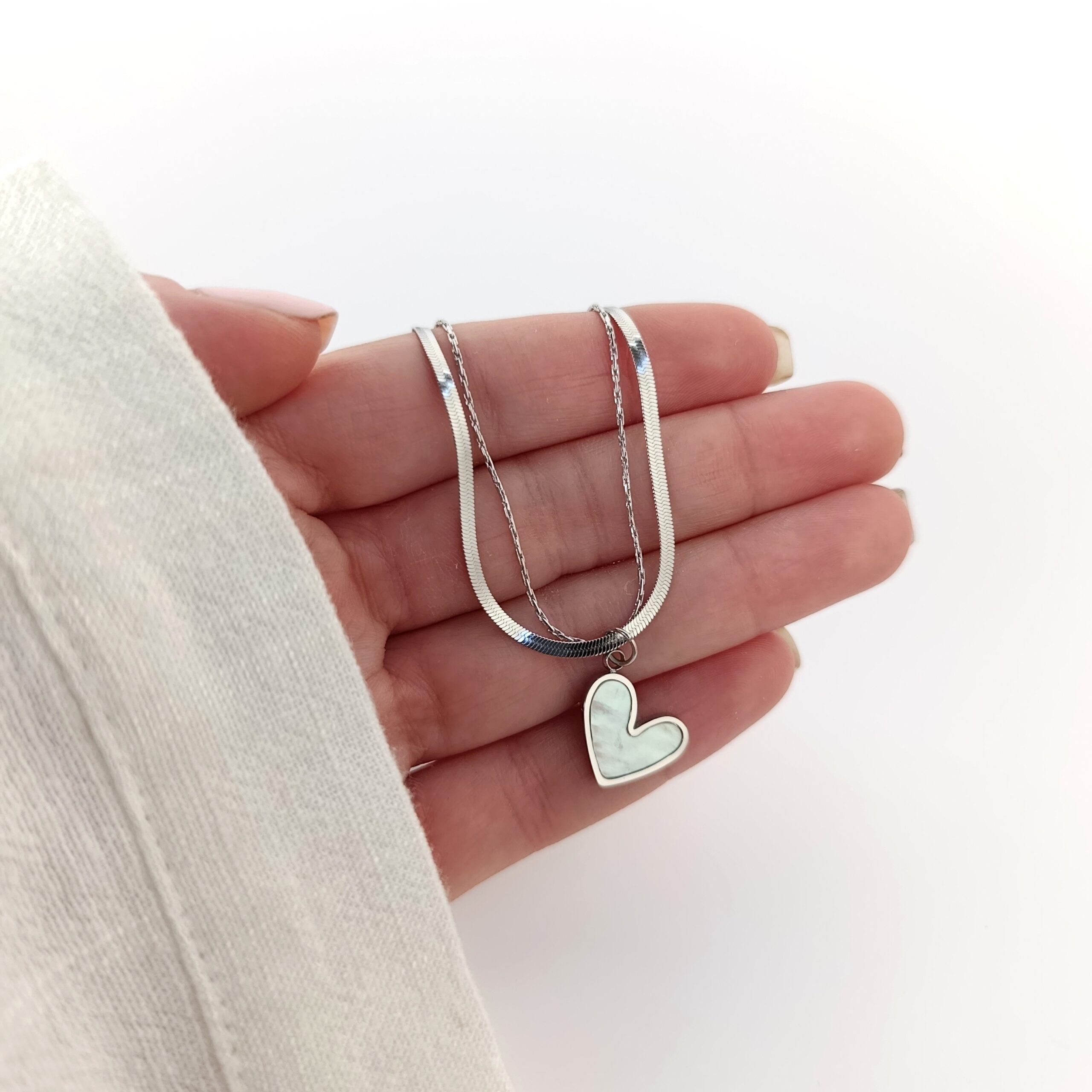 Colgante Doble Corazon