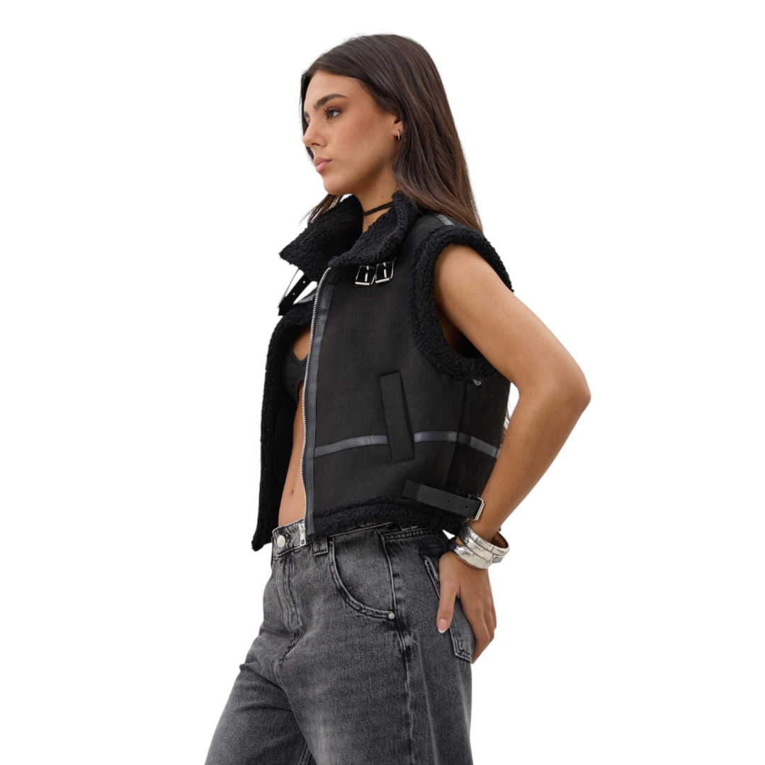 Chaleco Gamulan -Negro