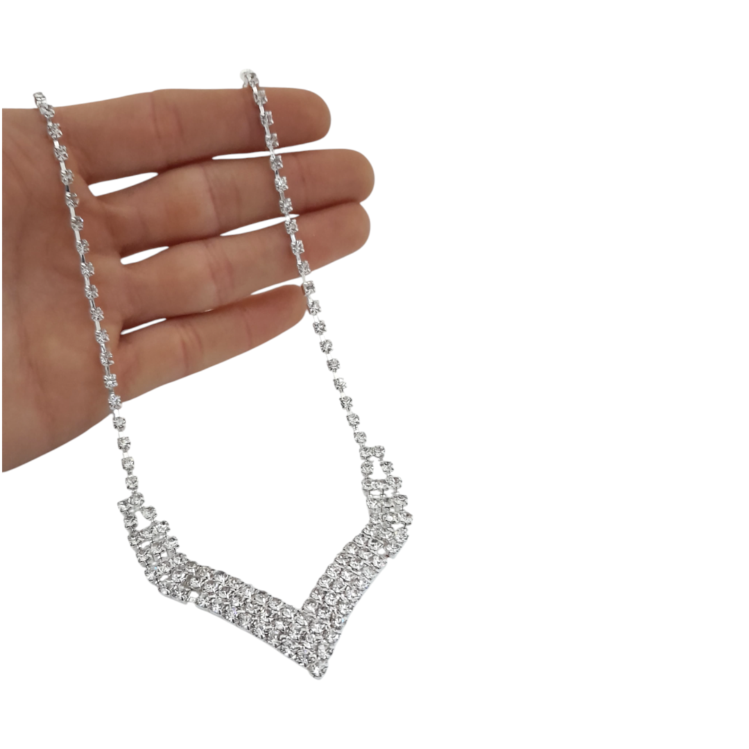 Collar Strass -V