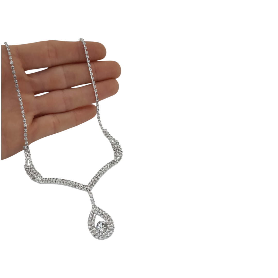 Collar Strass -Gota