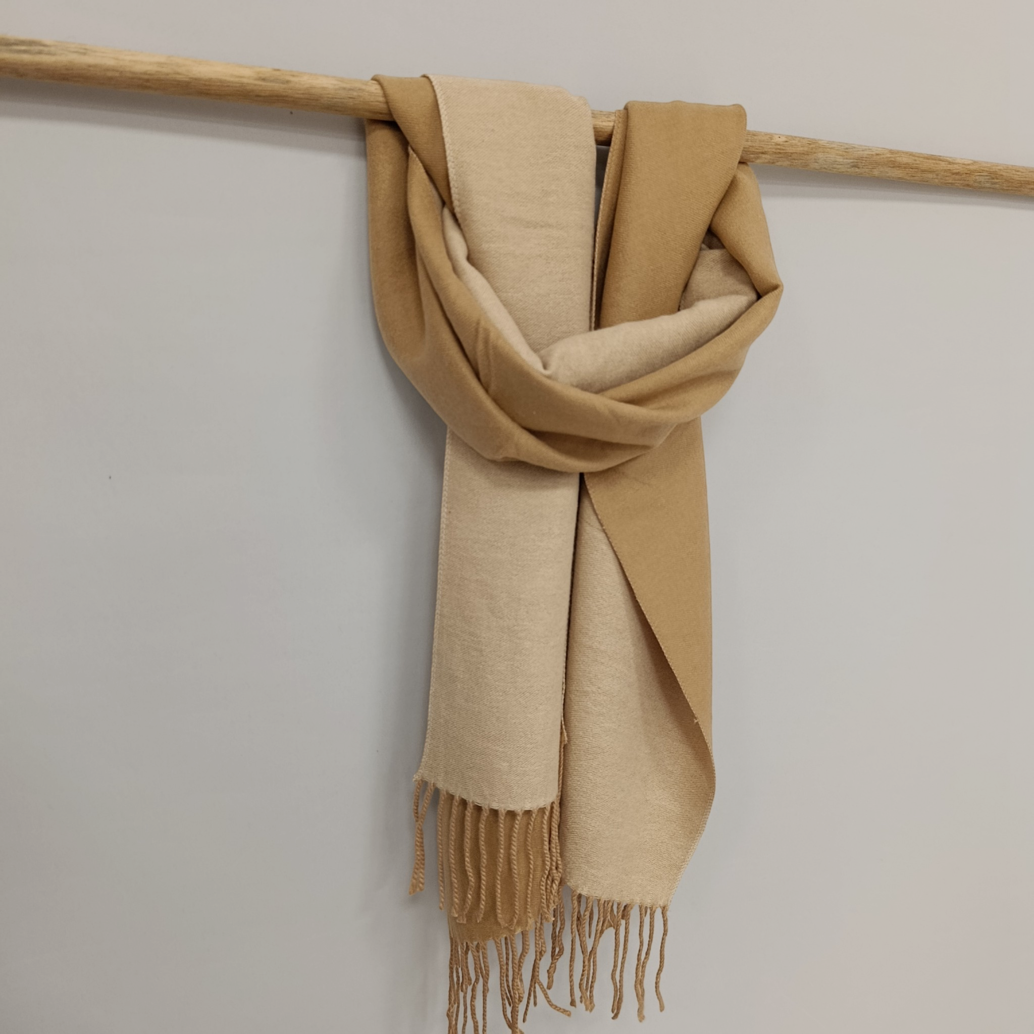Pashmina Reversible -Biege