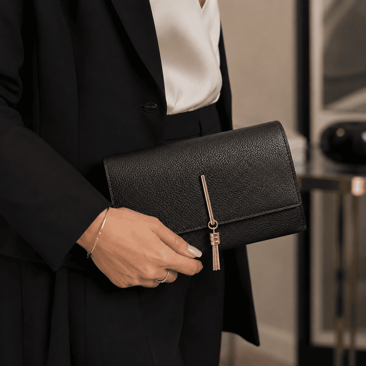 Cartera Ipanema -Negro