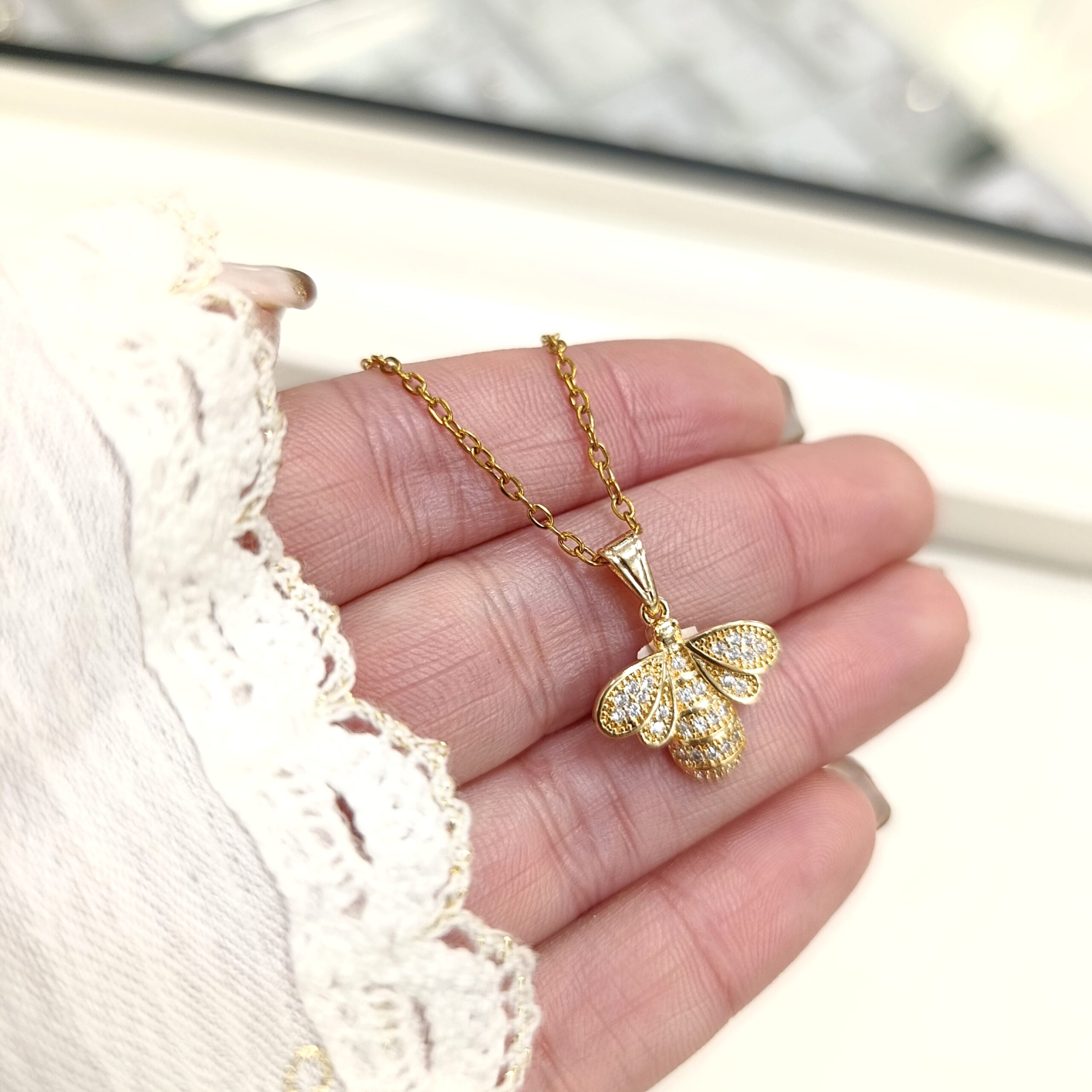 Conjunto Abeja -Brillos