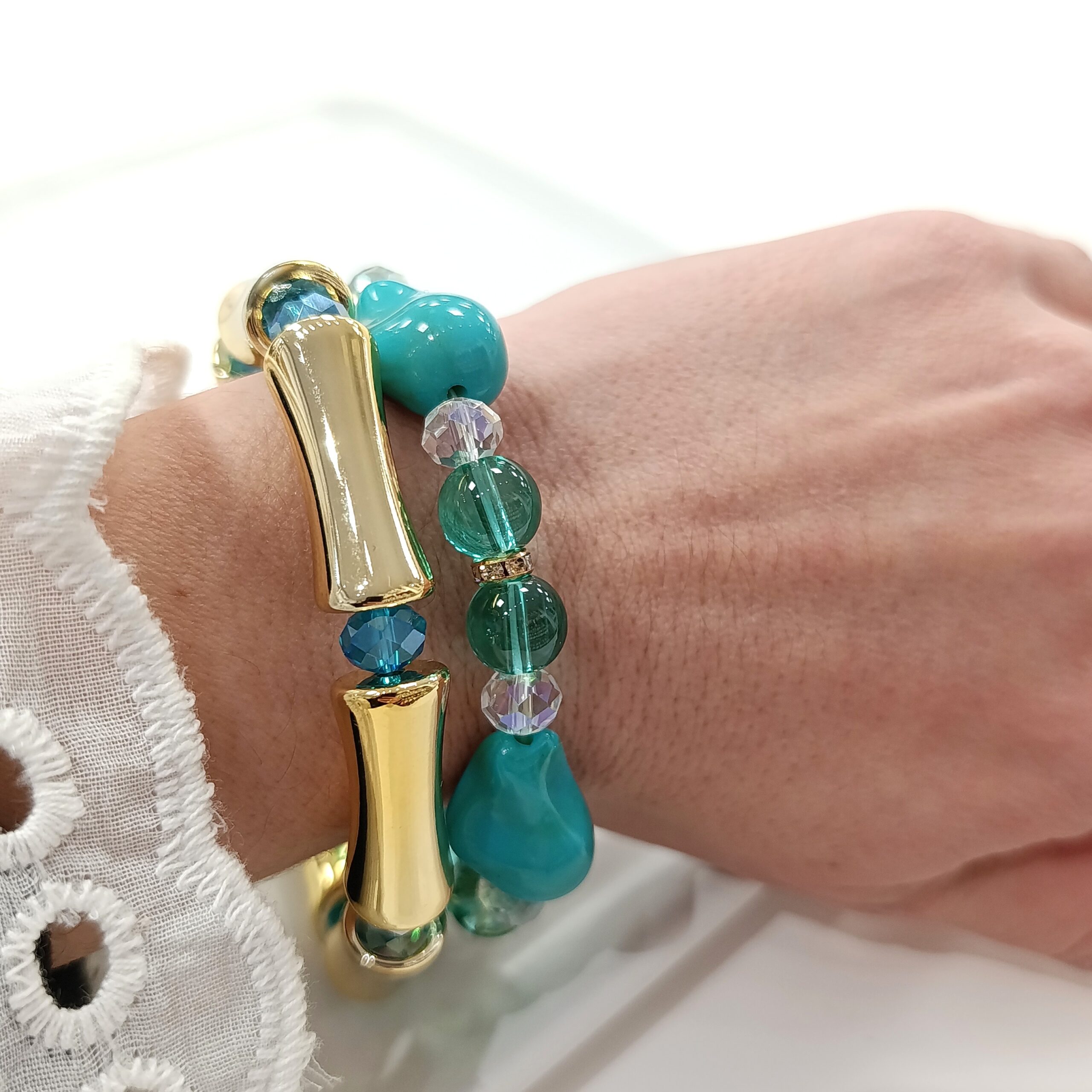 Set Pulseras Jade