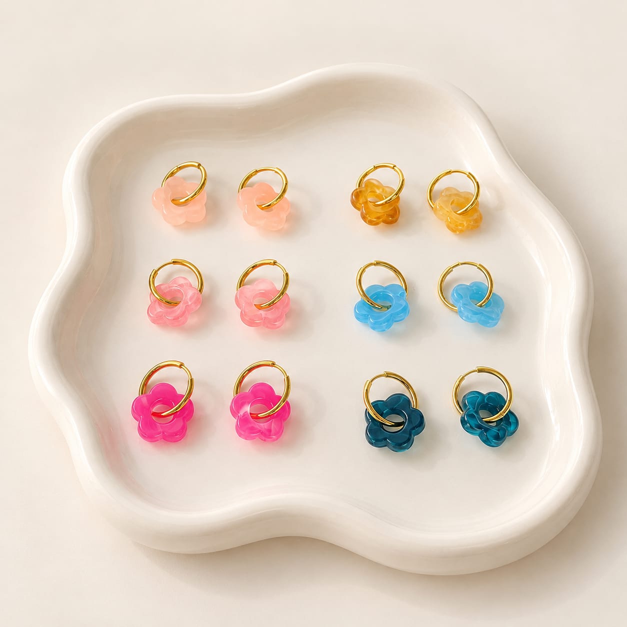 Aros Flor – Dorado